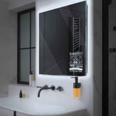 LED Spiegel Quadratisch | Wandschalter-Steuerung | Kaltweißes Licht - Reyze Seria Motivated Model 5